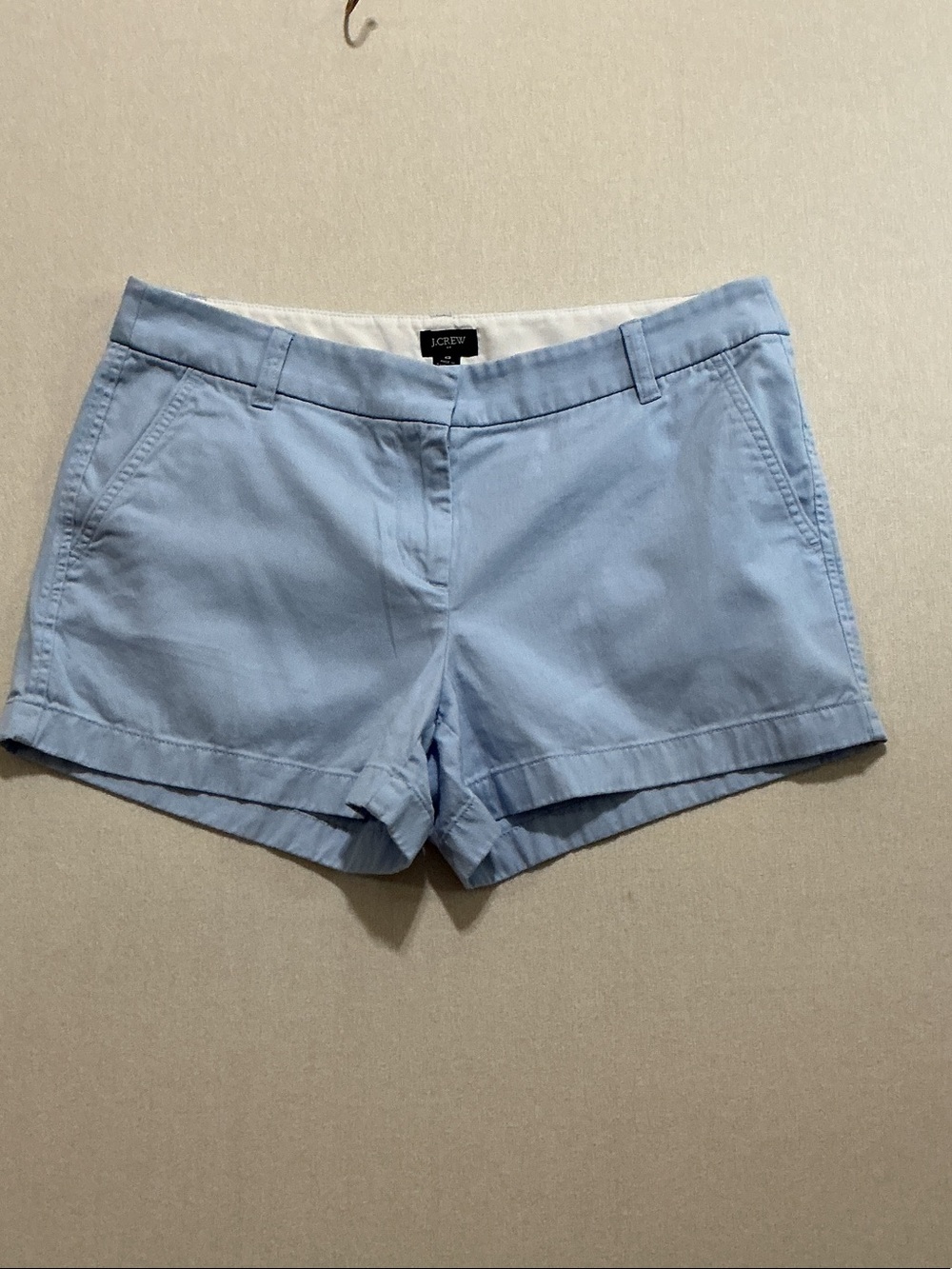 J. Crew Pale Blue Cotton Chino Bermuda Shorts